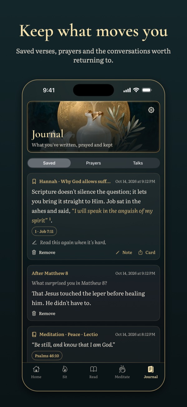 The journal of saved verses and prayers